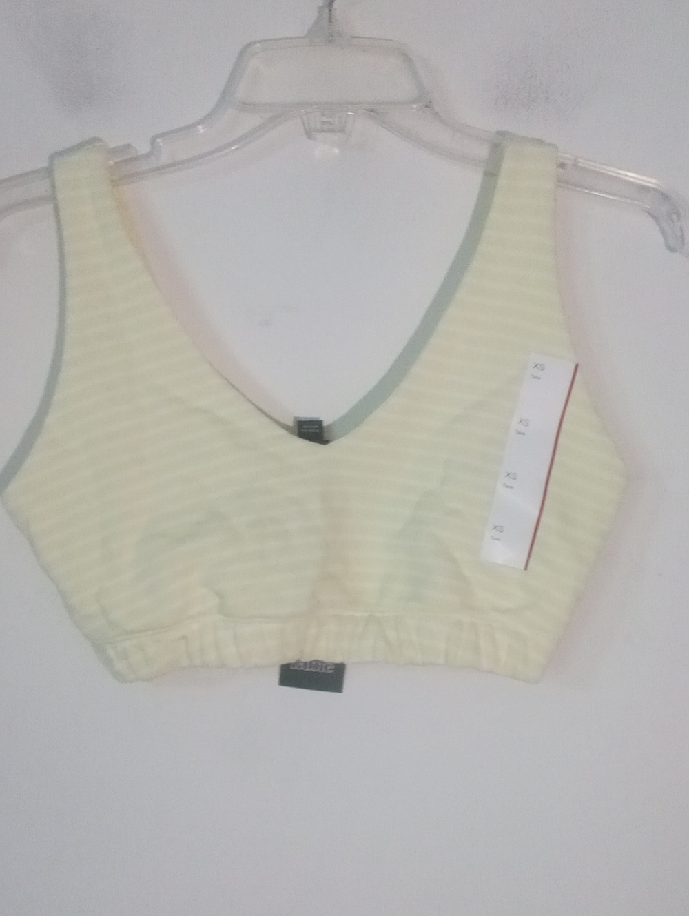 * Wild Fable Light Yellow Seamless Comfort Crop Top Tank XS NWT